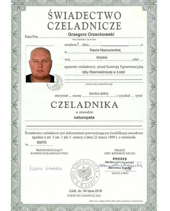 Świadectwo Czeladnicze