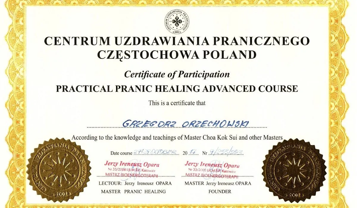 Uzdrawianie Praniczne Zaawansowane